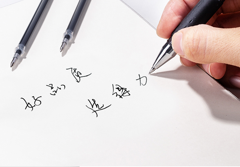 得力（deli）替芯中性笔替芯水笔签字笔0.5mm子弹头替芯(黑)办公学习用品 40支装 6916