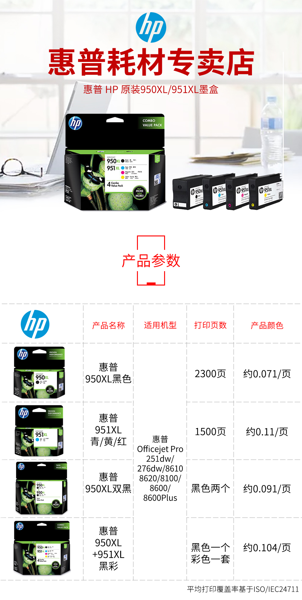 惠普（hp） CN047AA 951XL 大容量品红色墨盒（适用 8600plus 8100）