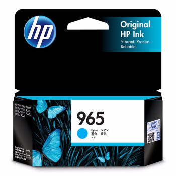 惠普（hp）惠普 HP 3JA77AA 965 青色墨盒(适用于HP OfficeJet Pro 9010/9019/9020)