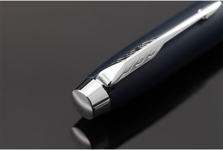 派克（PARKER）IM系列 0.7mm蓝色白夹签字笔/宝珠笔 商务办公用品专业用签字笔礼品