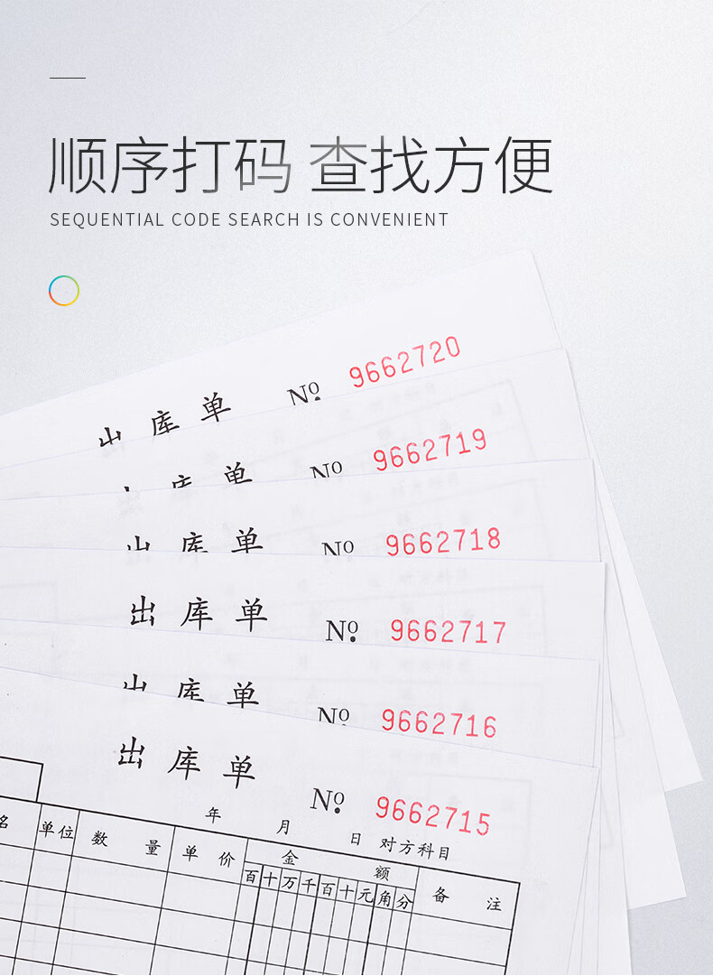 通立莱（TonLiL）四联出库单 48K出库单 190*85mm 无碳复写带垫板易撕边 办公仓库财务用品 20本装
