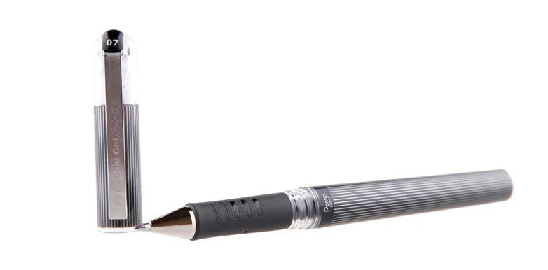 派通（Pentel）签字笔会议专用中性笔粗杆0.7mm水笔黑色12支单盒装K227-A