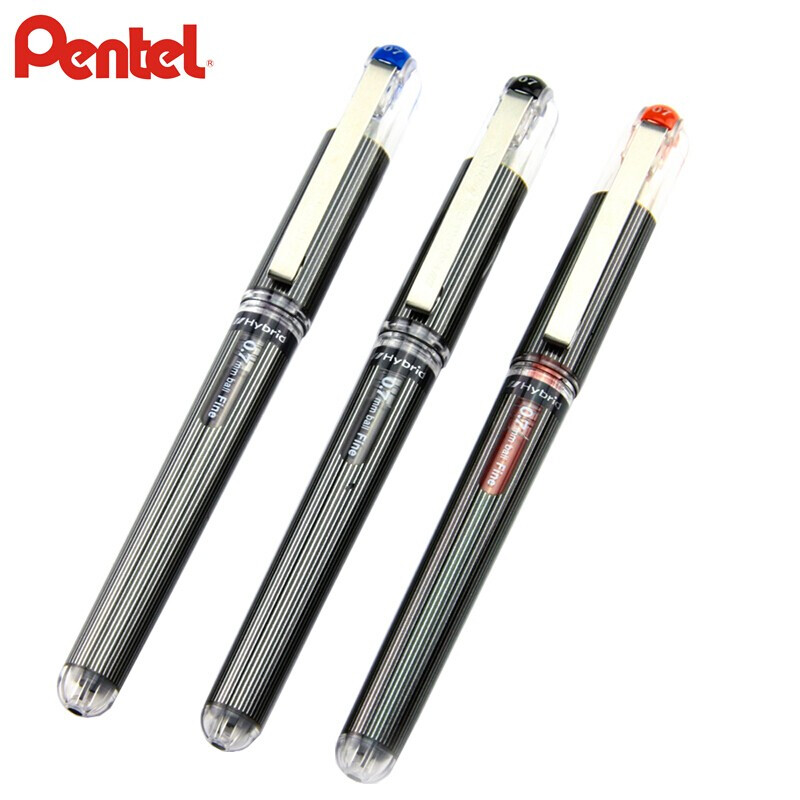 派通（Pentel）签字笔会议专用中性笔粗杆0.7mm水笔黑色12支单盒装K227-A