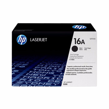 惠普（hp）LaserJet Q7516A 黑色硒鼓 16A（ 适用于惠普HP 5200/5200n/5200LX）