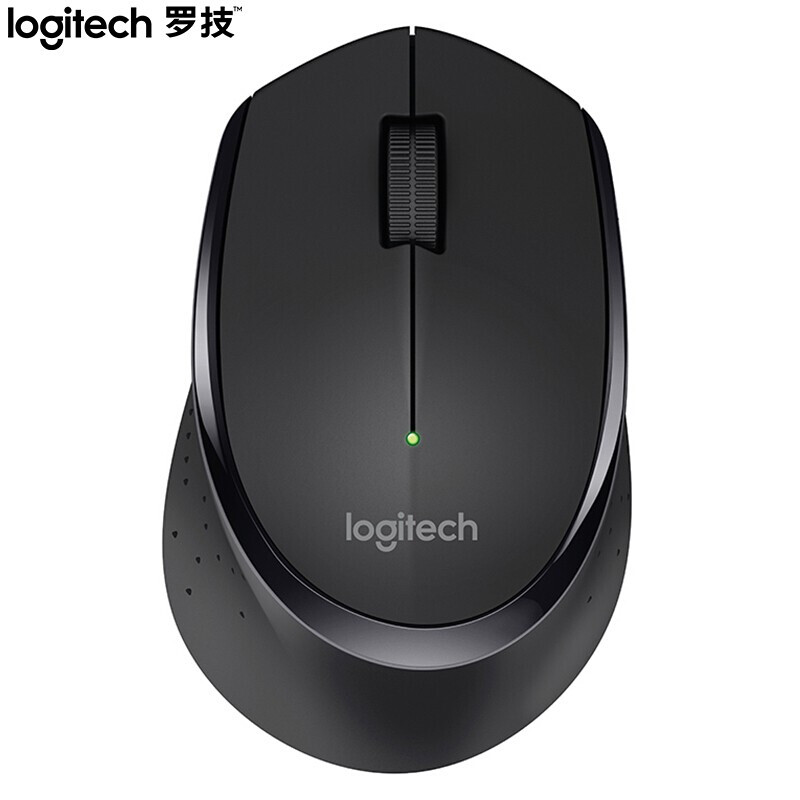 罗技（Logitech）M275 鼠标 无线鼠标 办公鼠标 右手鼠标 黑色 带无线2.4G接收器