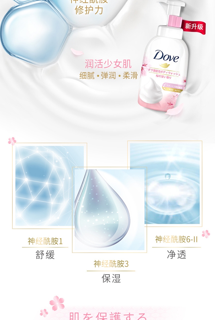 多芬(DOVE)组合装（发水470ML 护发素470ML  沐浴泡泡400ML）