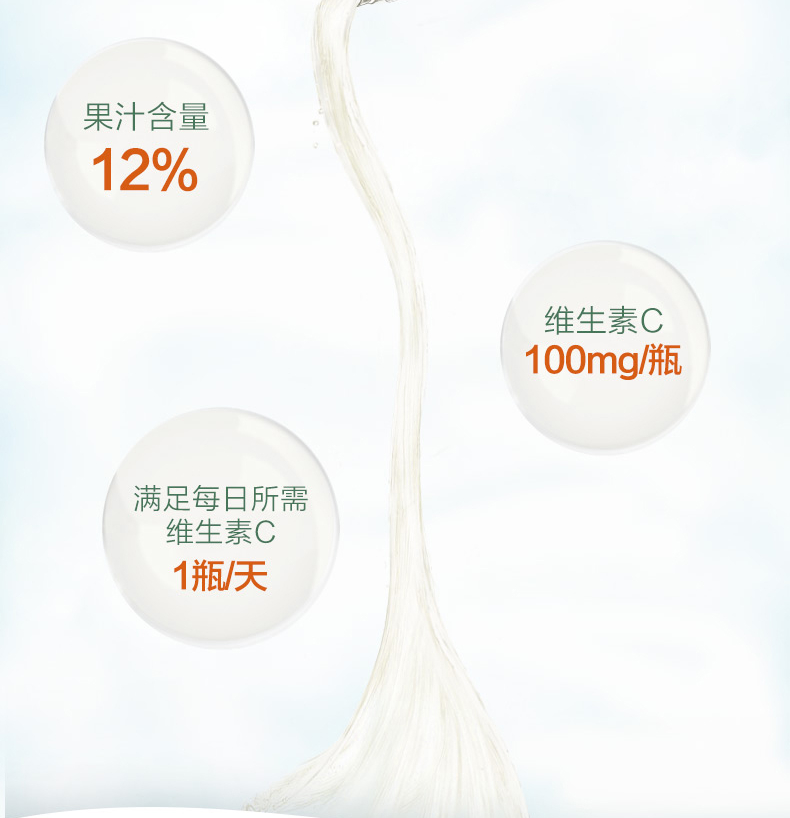 农夫山泉 水溶C100柠檬味 复合果汁饮料445ml*15瓶 整箱装
