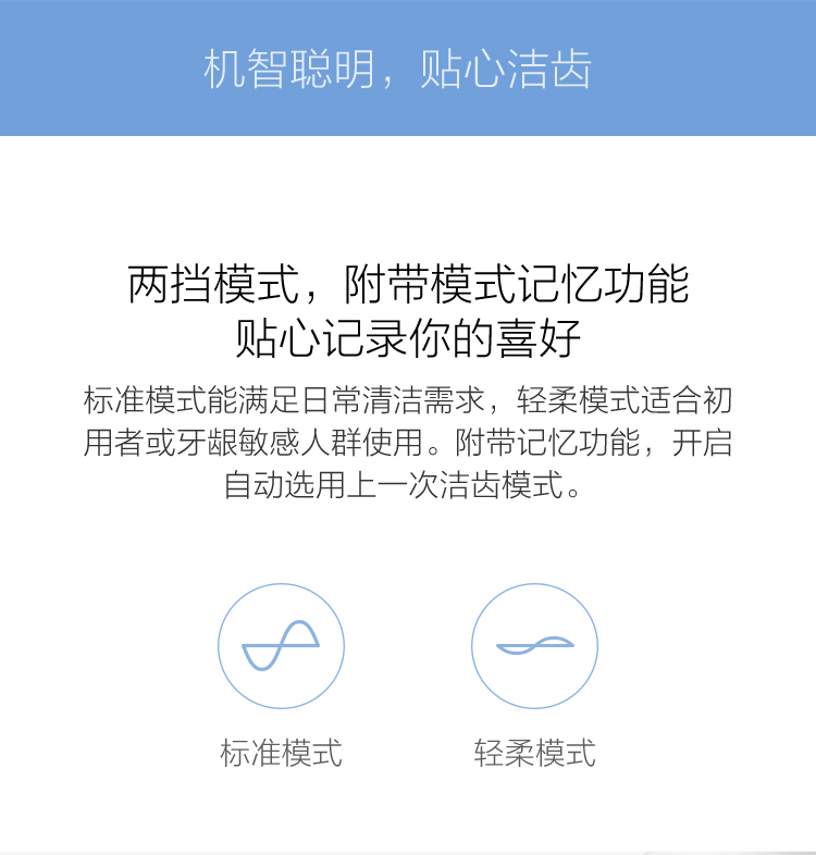 米家 小米电动牙刷 声波震动 磁悬浮马达 两档模式 25天续航 美国杜邦软毛刷头 T300