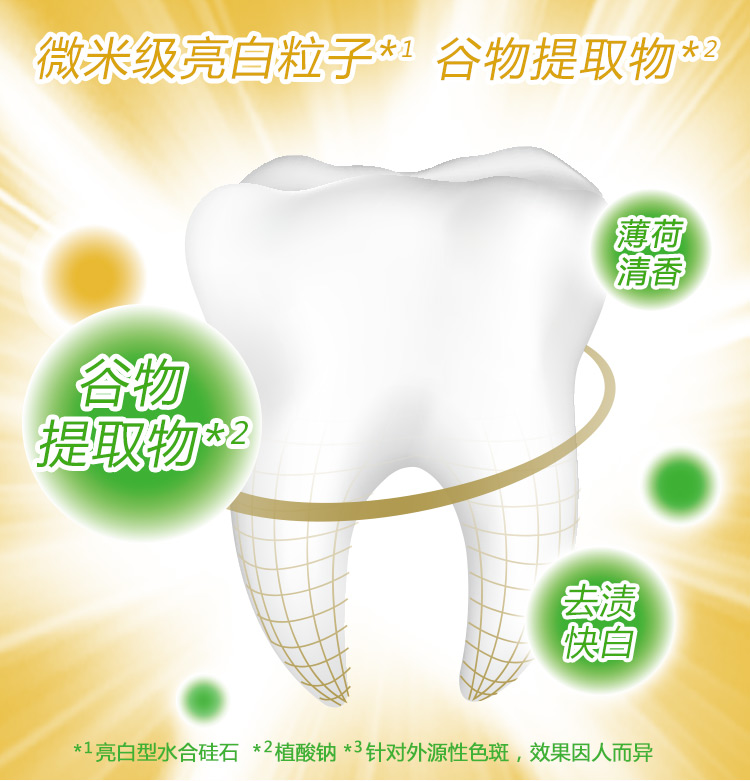 纳爱斯 牙膏 去渍120g*2劲爽薄荷香型