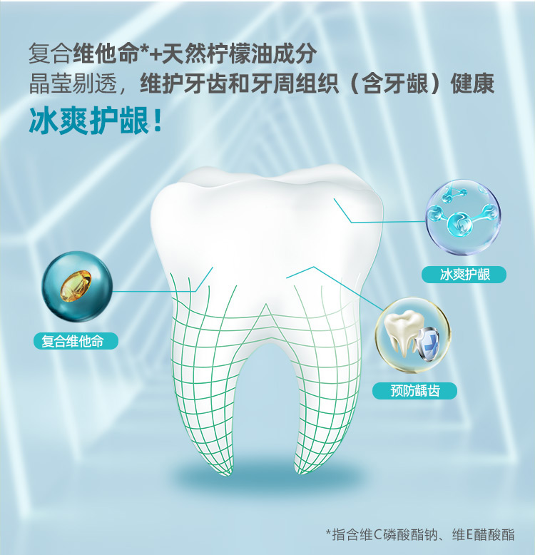 纳爱斯牙膏165g*2清新柠檬绿茶维他c牙膏清新牙齿清洁牙膏