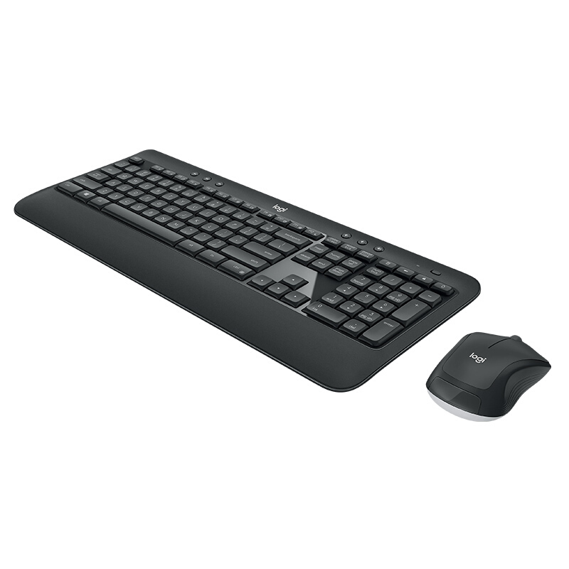 罗技（Logitech）MK540 无线键鼠套装 办公键鼠套装 全尺寸 黑色 带无线2.4G接收器 黑色