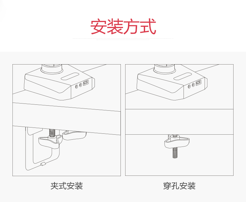 乐歌Loctek 高端多屏电脑显示器支架万向桌面伸缩旋转电脑架显示屏支架 D7T