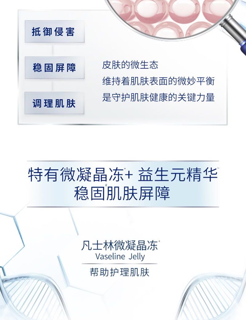 凡士林身体护理礼包950g 柔滑护肤沐浴露 500ml+修护晶冻原味50g+特润修护清香润肤露400ml