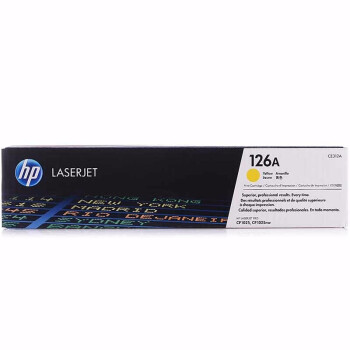 惠普（hp）适配LaserJet CP1025 黄色硒鼓CE312A 126A（适用于M175a/M175nw/M275）
