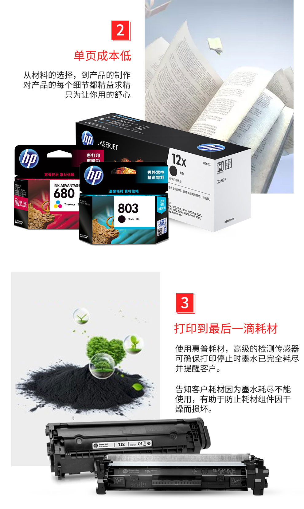 惠普（hp）适配LaserJet CP1025 红色硒鼓CE313A 126A（适用于M175a/M175nw/M275）