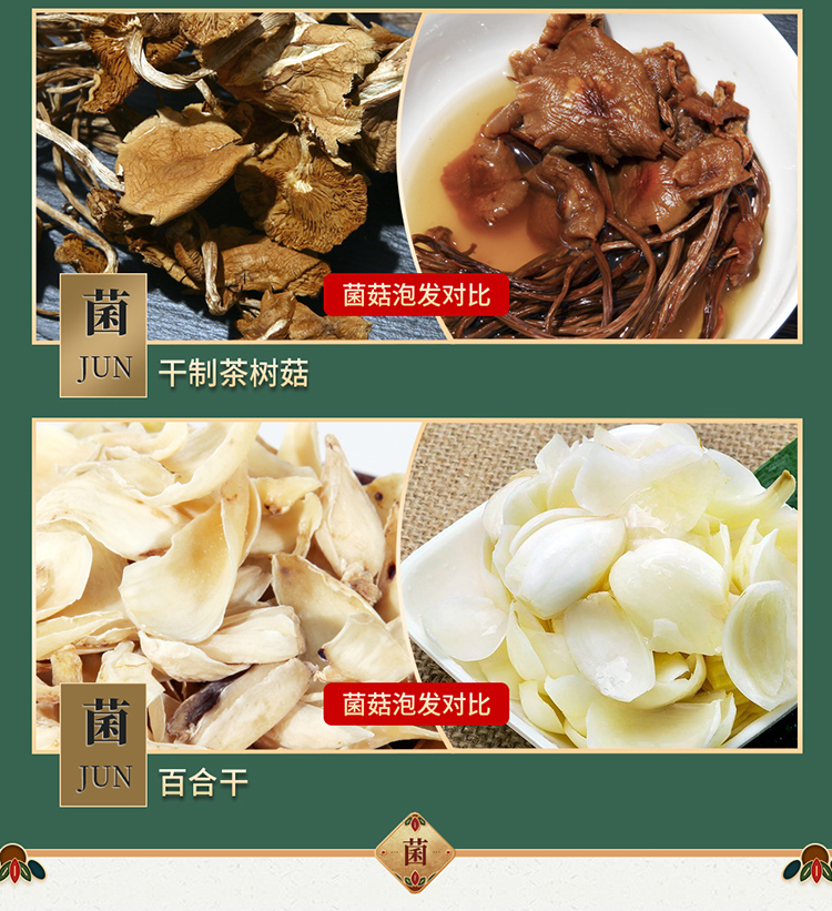 首粮然萃南北干货礼盒山珍食用菌菇大礼包 山珍汇彩干菌礼盒808g