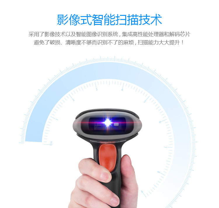 歌派（GEPAD）扫描枪 有线一二维码扫码枪 商超收银开票扫码器 快递仓储条码枪 医保电子凭证码健康码 Y-230