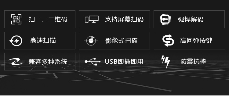 歌派（GEPAD） 扫描枪 二维工业级扫码枪3mil高精度 商超仓储扫码器 金属条码 医保电子凭证码健康码GY-2880