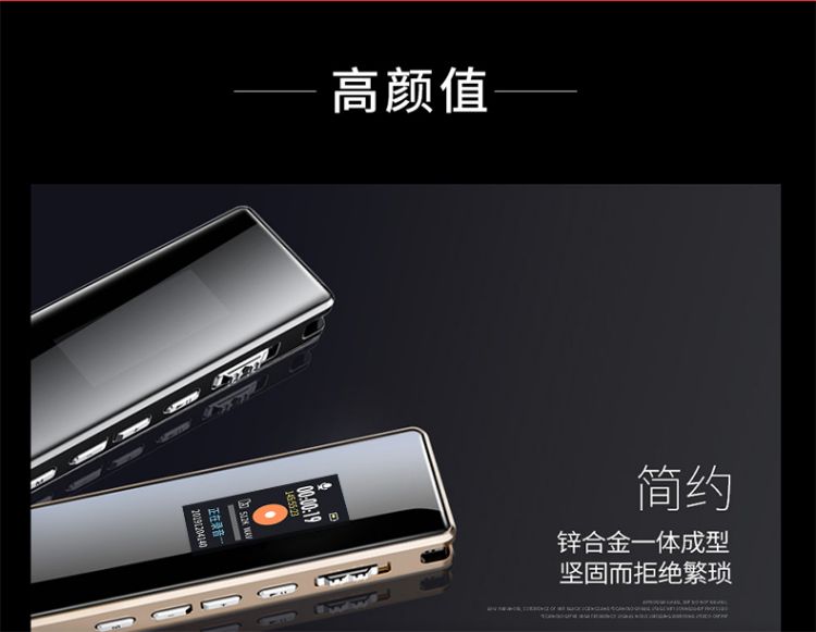 纽曼（Newsmy）录音笔 V03 32G 专业普及微型高清降噪 学习培训商务会议采访 录音器 黑色