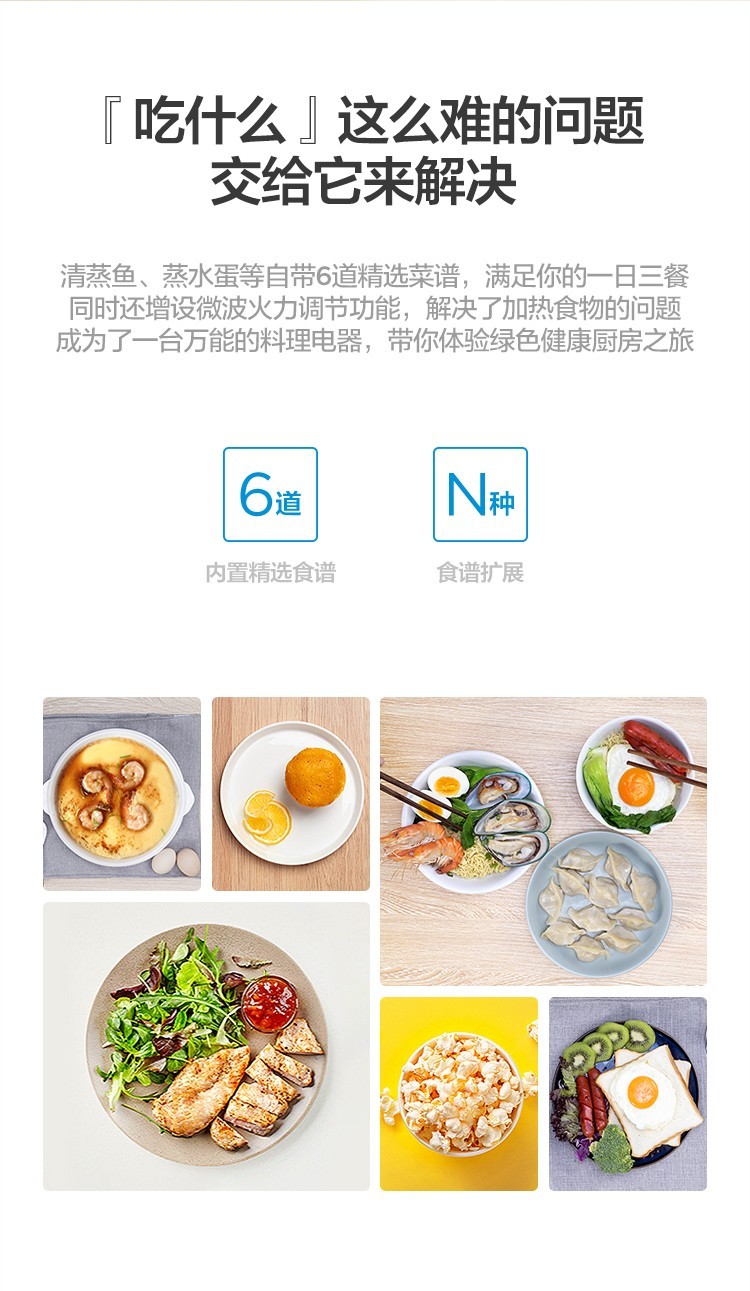 美的（Midea）微波炉 家用平板加热20L快捷微电脑操作EM7KCG4-NR