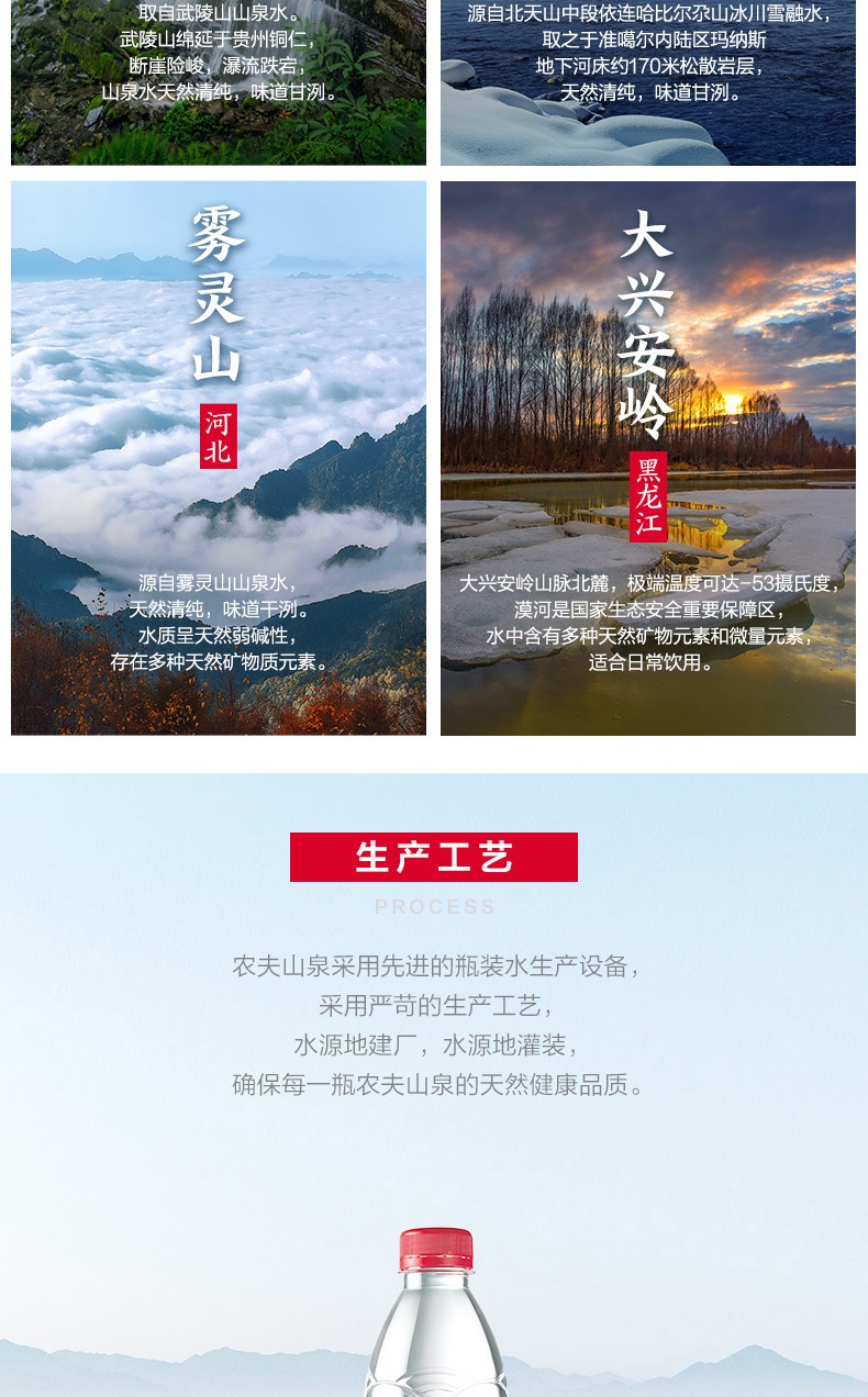 农夫山泉 饮用水 饮用天然水380ml*24瓶 整箱装 50箱（一次性送）