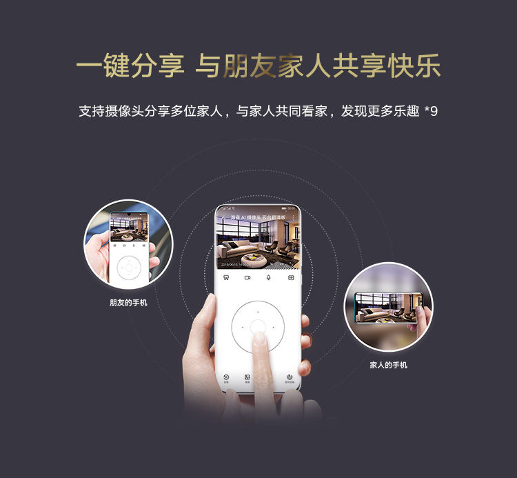 华为智选 海雀智能摄像头 智能家居监控器/无线高清网络摄像头/家用全景智能摄像机/1080P画质AI智能看护HQ8s