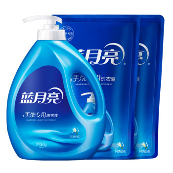 蓝月亮洗衣液套装 1kg手洗瓶*1+1kg手洗袋*2