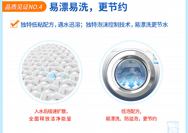 蓝月亮洗衣液8斤套装 机洗瓶装1kg*2+袋装500g*4