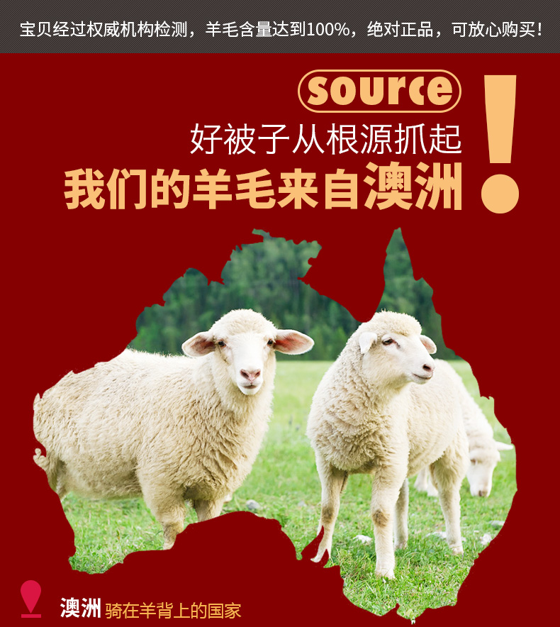 恒源祥家纺冬季保暖羊毛被 纯新超柔羊毛被1DH1312