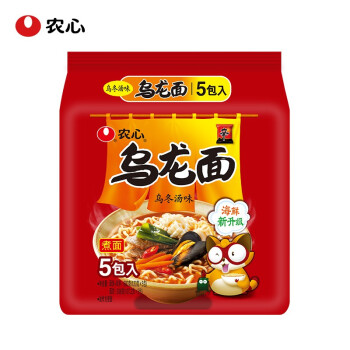 农心方便面 袋面泡面 网红熬夜加班休闲零食 乌龙面5连包*2包
