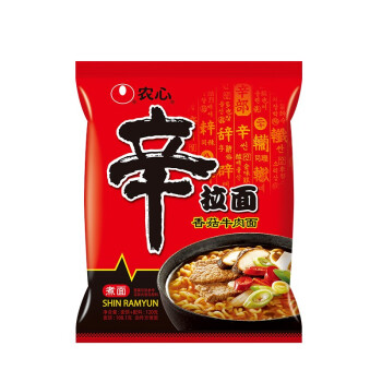 农心方便面 袋面泡面 网红熬夜加班休闲零食 辛拉面5连包*2包