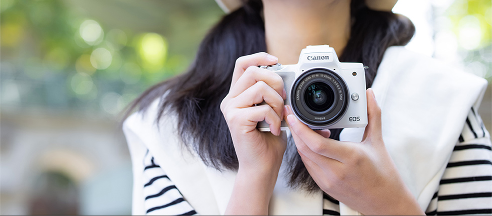 佳能（Canon）m50二代 微单相机 2代 数码相机 自拍美颜微单套机 白色 Vlog m50二代黑色+15-45套机 官方标配