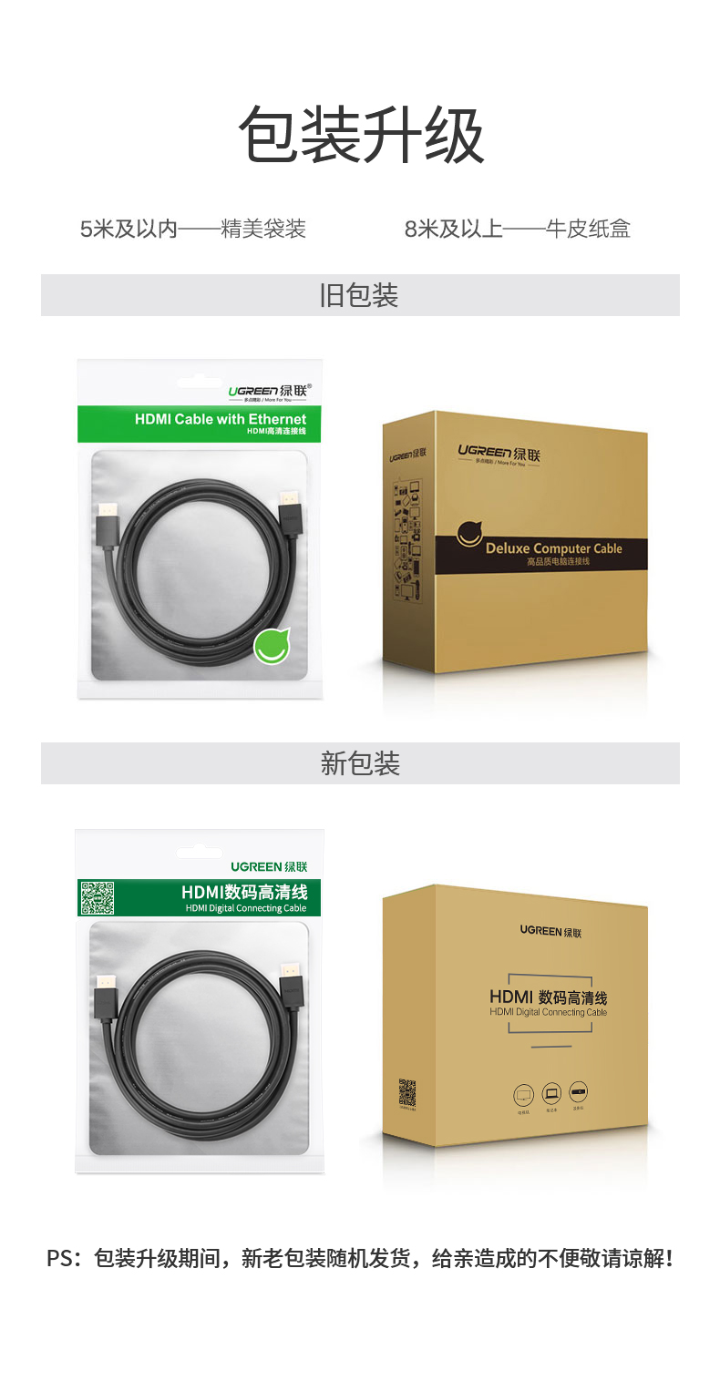 绿联 hdmi高清线2.0工程线笔记本台式机电脑电视连接线15米机顶盒ps4投影仪30米 15米 10111 黑色工程版