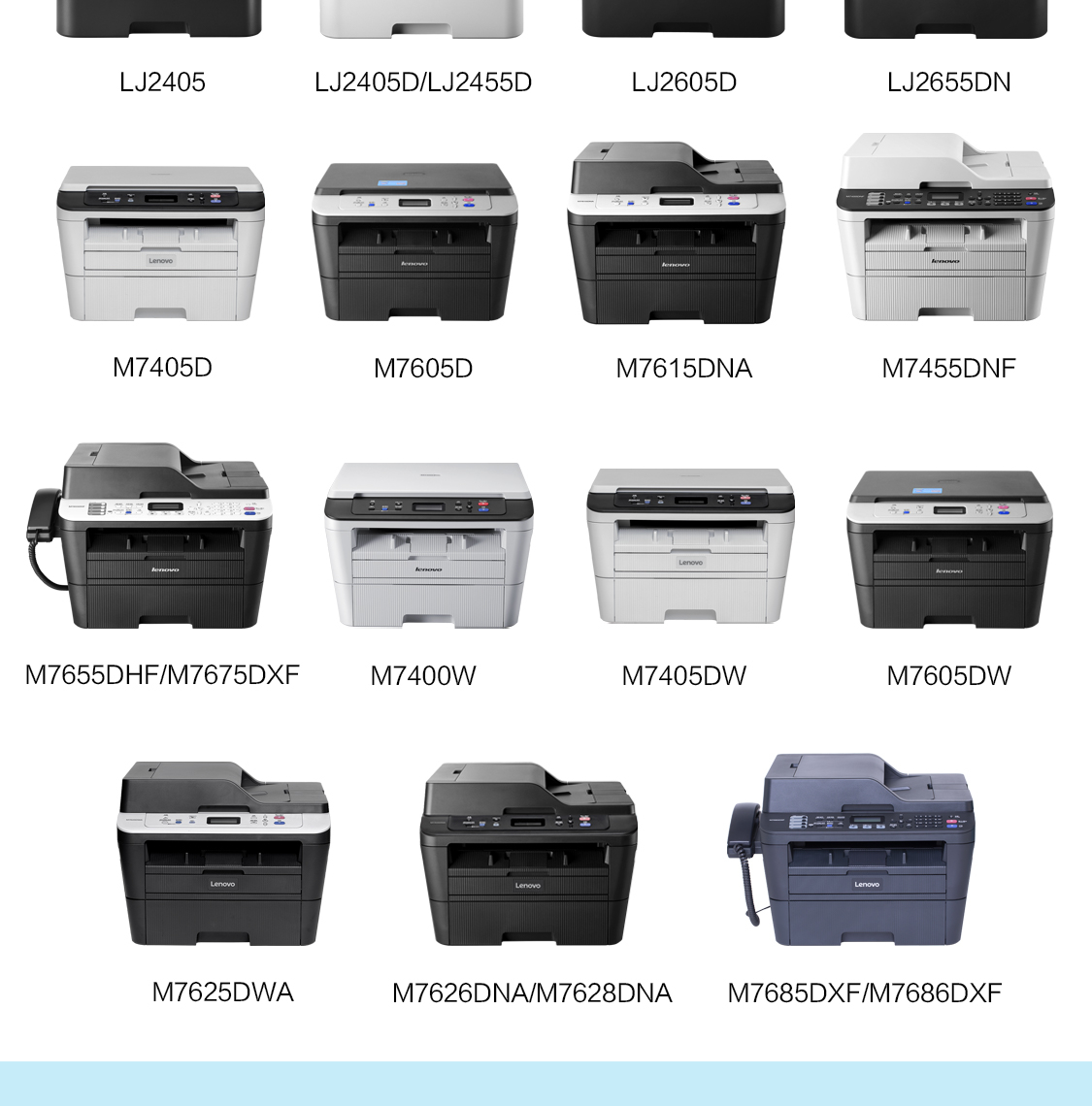 联想（Lenovo）LT2451墨粉（适用LJ2605D/LJ2655DN/M7605D/M7615DNA/M7455DNF/7655DHF打印机）