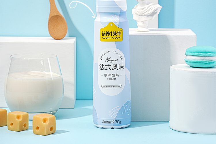认养一头牛法式风味高端酸奶原味230g*10瓶*2提