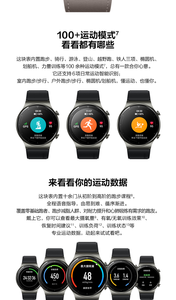 华为（HUAWEI）WATCH GT 2 Pro  运动智能手表 两周续航/蓝牙通话/蓝宝石镜面/专业运动/应用生态 46mm黑