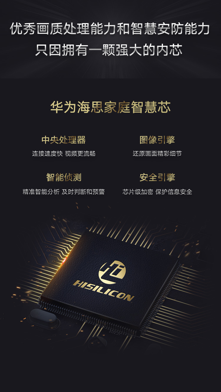 华为智选 海雀智能摄像头 智能家居监控器/无线高清网络摄像头/家用/1080P画质AI智能看护 HQ8s