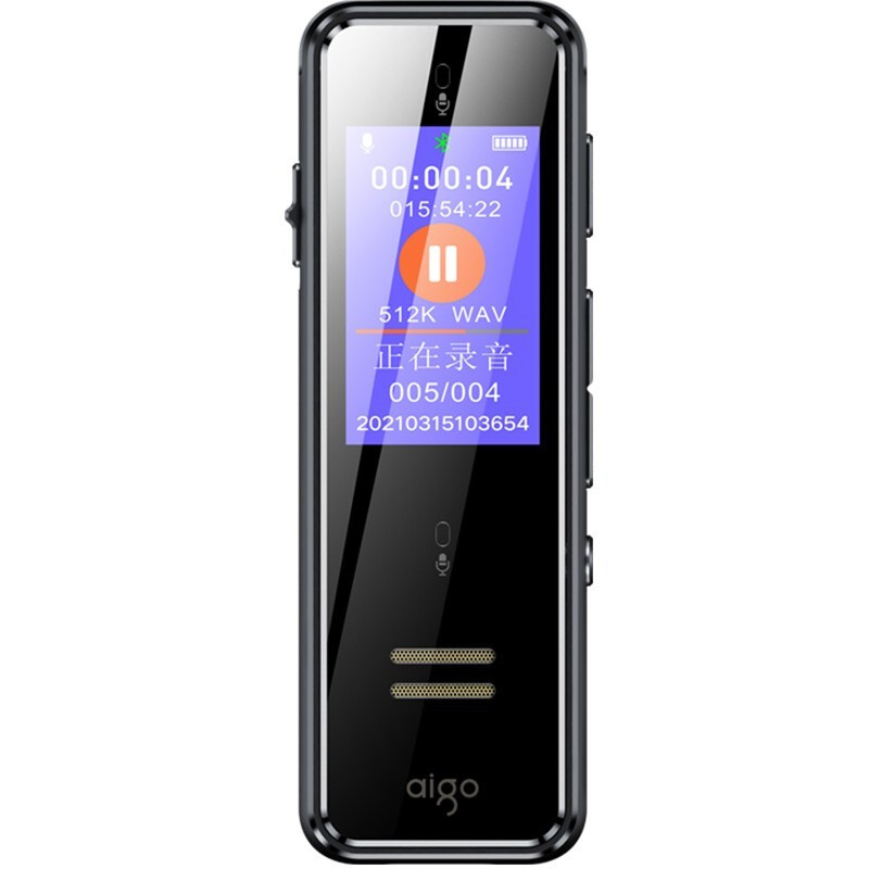 aigo爱国者 32G AI智能录音笔SR50  会议录音转文字 录音器 同声传译 便携 黑色