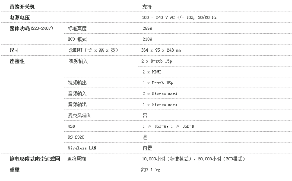 爱普生（EPSON）CB-U50 投影仪 办公 超高清 商用 投影机 3700流明 含安装