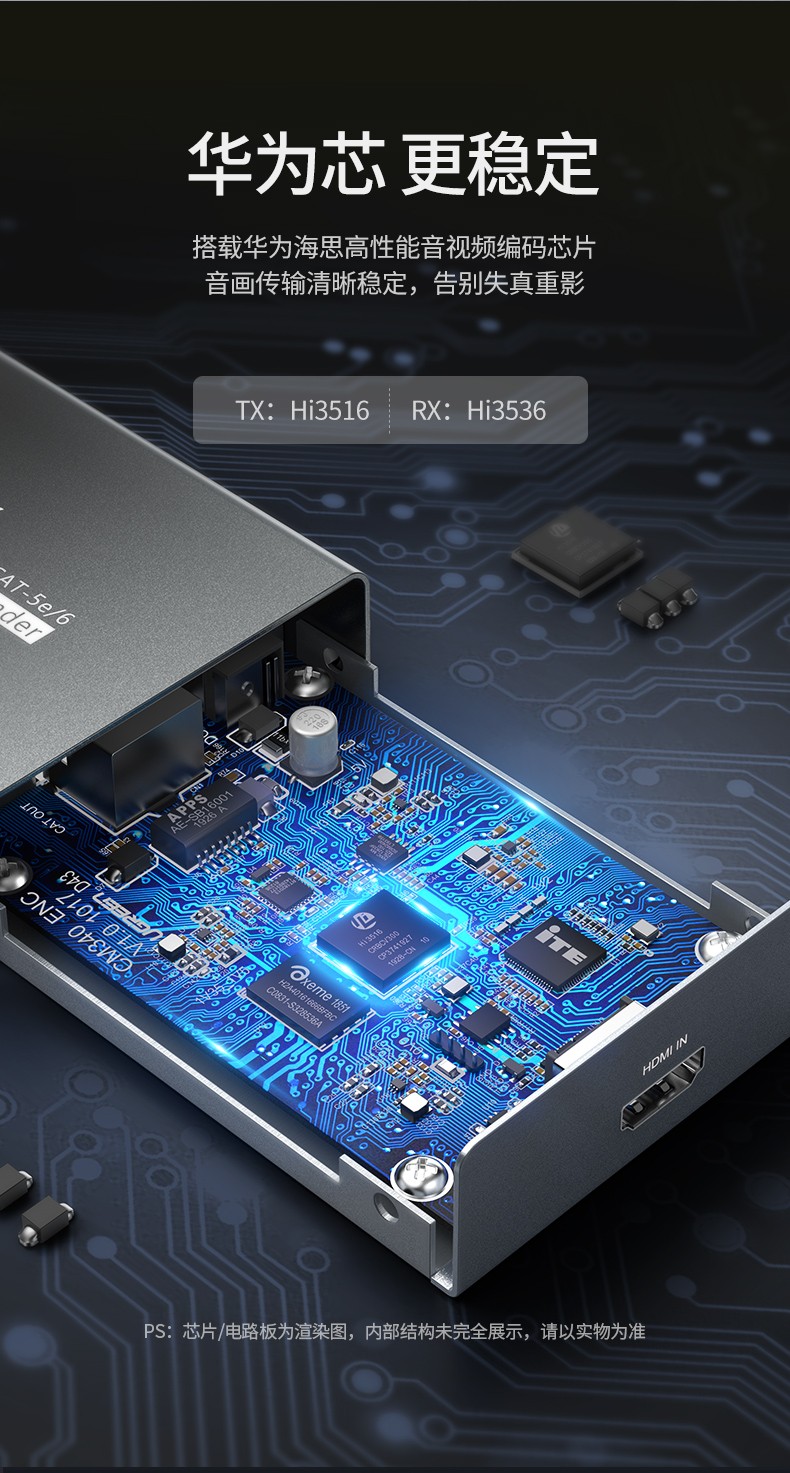 绿联 HDMI延长器150米 hdmi转RJ45网口转换器 单网线网络高清传输信号放大器 一对装 80128