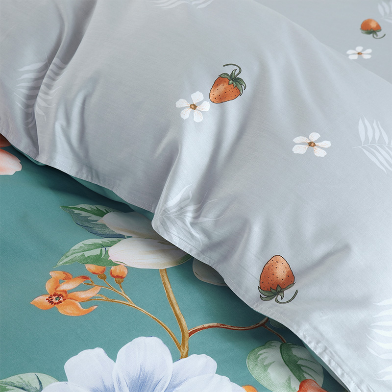 恒源祥家纺床上用品 精纺四件套 沁花海1DB1402
