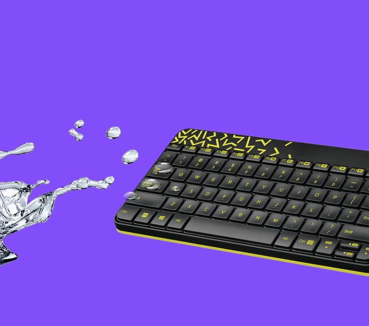 罗技（Logitech）MK240 Nano 键鼠套装 无线键鼠套装 办公键鼠套装  带无线2.4G接收器黑色