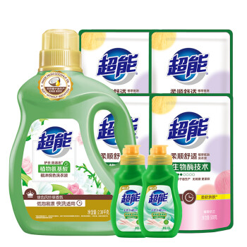 超能植物氨基酸洗衣液组合9斤