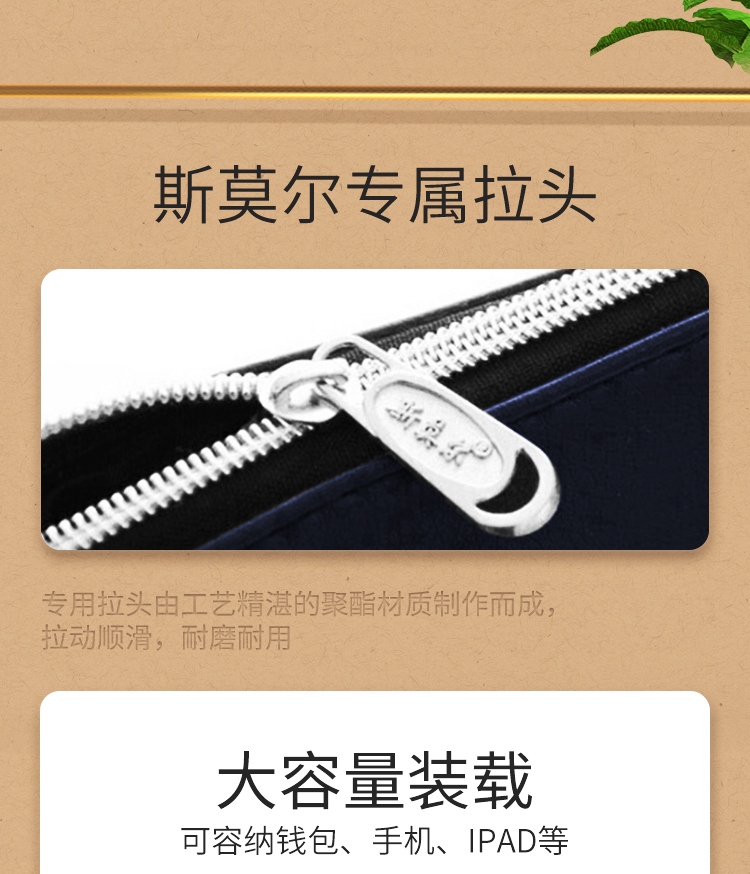 斯莫尔（SIMOER）SL-522 黑色 大容量商务文件袋手提资料袋立体文件包会议袋培训包 2个装