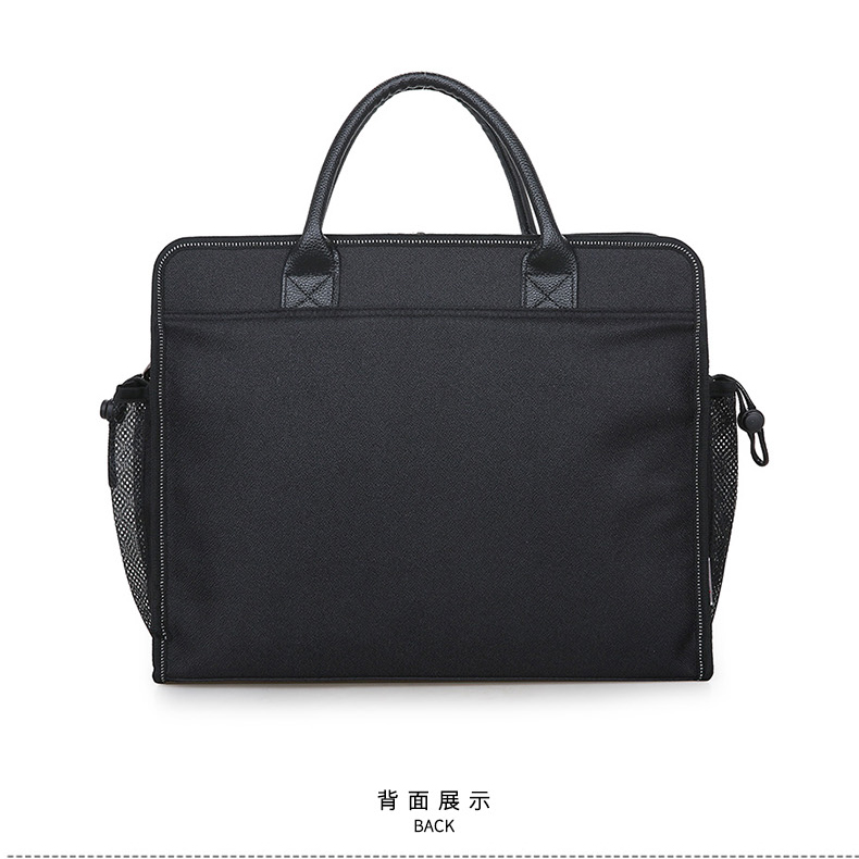 斯莫尔（SIMOER）SL-8143 蓝色 大容量商务公文包帆布包15.6英寸电脑手提包出差包 2个装