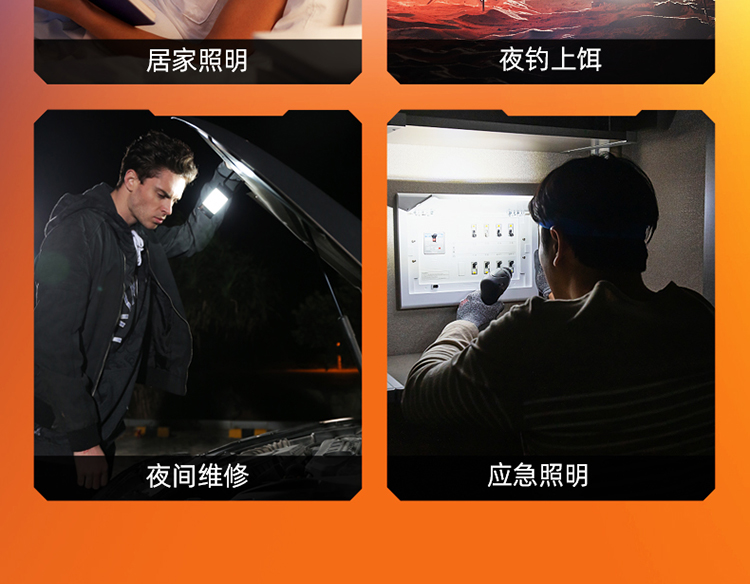 神火（supfire）营地灯露营LED可充电多功能便携挂灯钓鱼灯应急灯T31