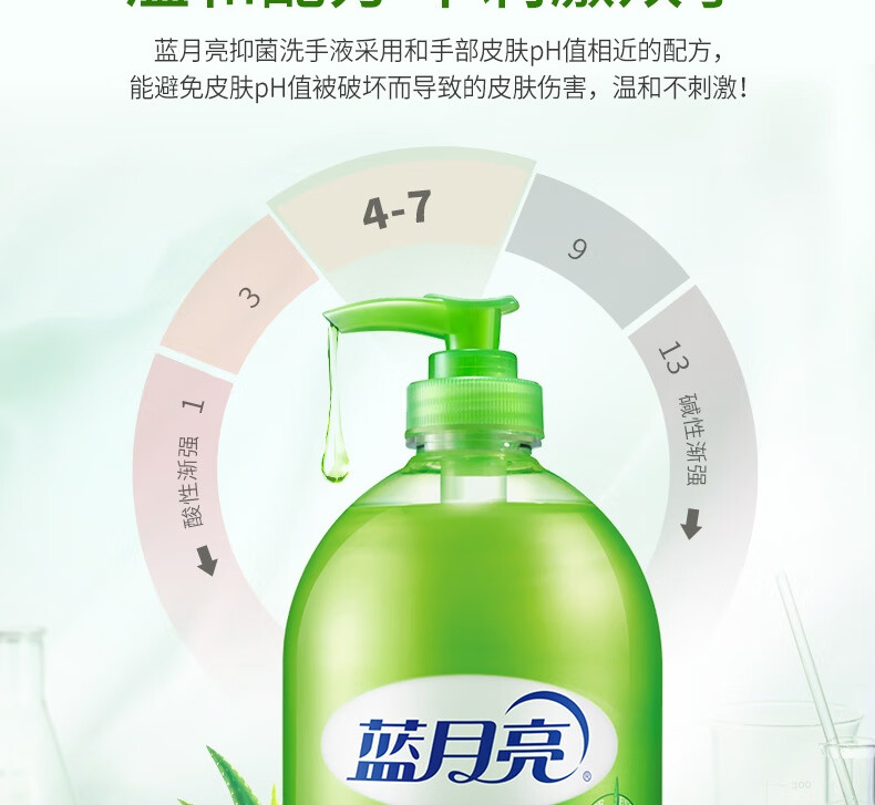 蓝月亮洗手液组合芦荟洗手液500g×2+野菊花洗手液500g×2
