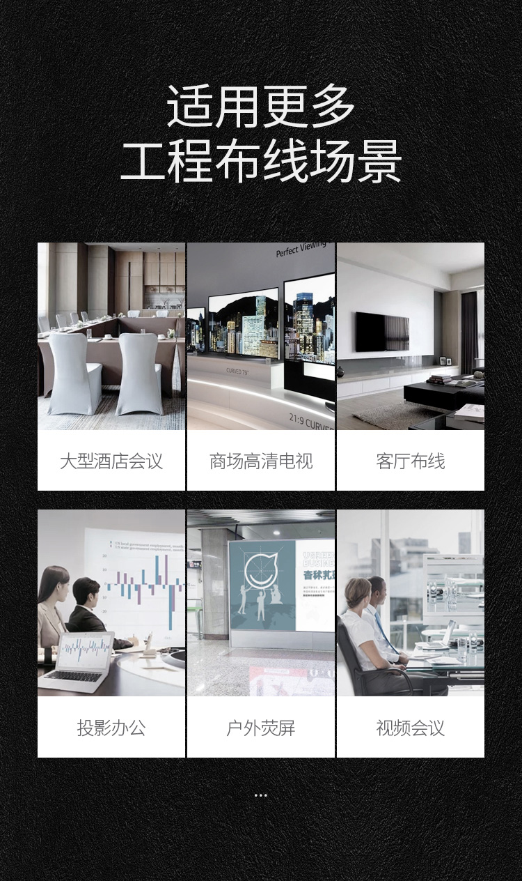 绿联 hdmi高清线2.0工程线4k数据3d笔记本台式机电脑电视机顶盒ps4投影仪30米 5米 10109 黑色工程版