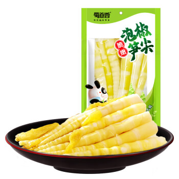 蜀道香 四川特产小吃零食笋尖休闲食品 泡椒笋尖80g*4袋（新老包装随机发货，老包装为麻辣）