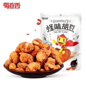 蜀道香 休闲食品 麻辣零食小吃 四川重庆特产 怪味胡豆100g*4袋